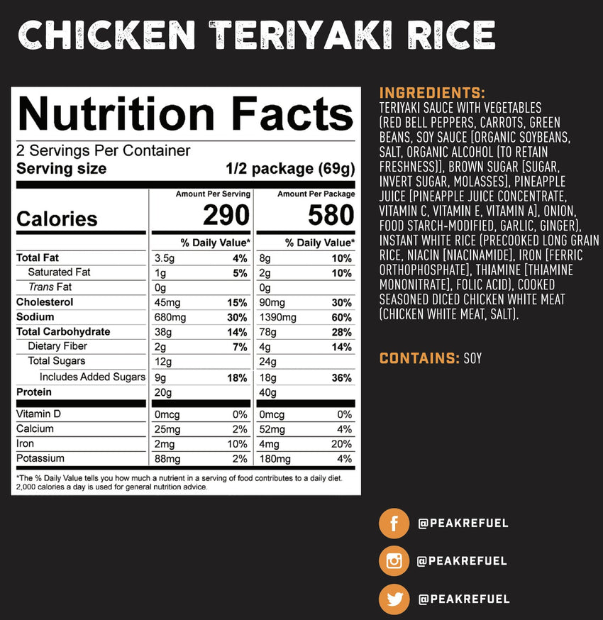 Peak Refuel Chicken Teriyaki