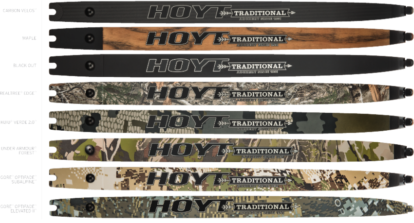 Hoyt Satori Limbs Traditional Limbs ILF limbs the color options for the satori limbs