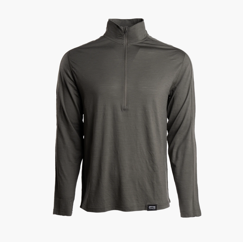 King's Camo Foundation 150 Merino 1/4 Zip Tee
