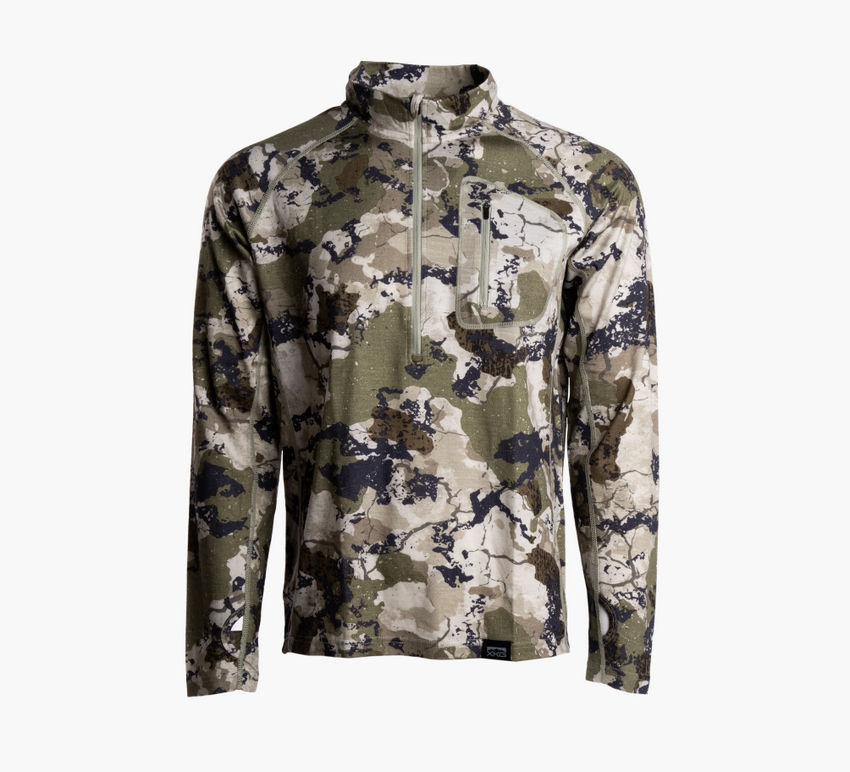 King's Camo Foundation Merino 1/4 Zip Tee