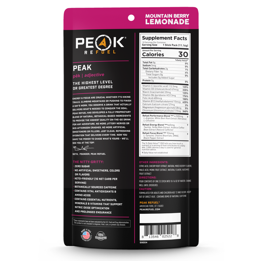 Peak Refuel Mountain Berry Lemonade