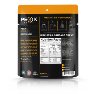 Peak Refuel Biscuits and Gravy