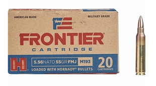 Hornady  - Frontier 5.56 NATO 55gr FMJ M193 - 20 Round Box