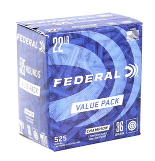 Federal - 22LR 36gr Lead HP - 525 Round Box