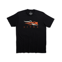 Sitka Gear Icon Tee Black Orange