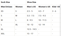 Darn Tough Size Chart