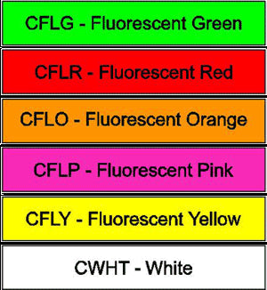 Lone Peak Solid Flourescent Arrow Cresting Wraps (One Dz.)