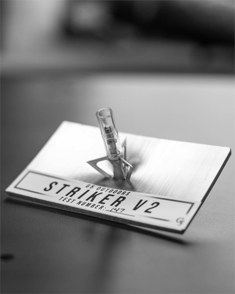 G5 Striker Broadhead V2|G5 Broadheads Striker V2 [New 2019]|G5 Striker V2 Handful of Broadheads|G5 Broadhead V2 Striker Sharp for Bow Hunting|G5 Outdoors Broadhead Information Card
