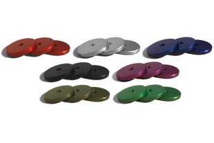 Crossroad Archery - (3) 1oz Anodized Colored Weights